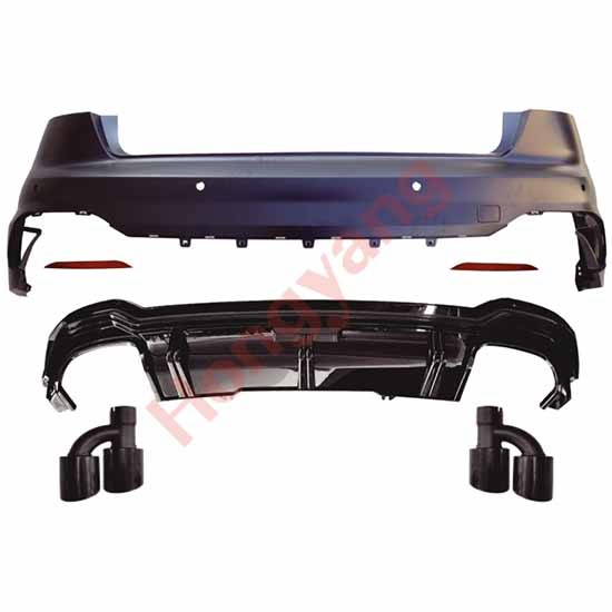(2017-2020) Upgrade To RS4-ABT(2017-2020) Rear Bumper Assy(Black)