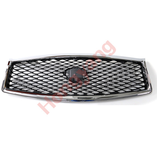 Car Grille Gray C/W Chromed Frame W/O Camera  Hole