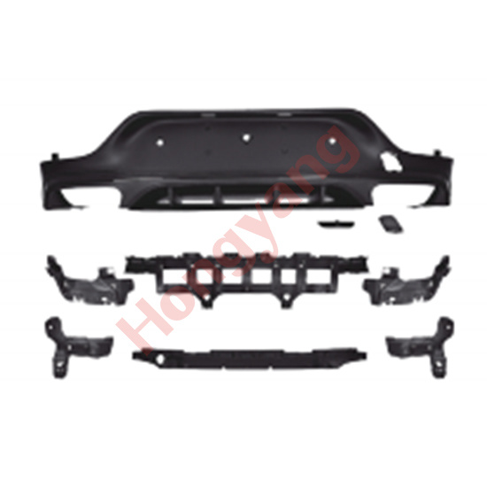 C253-(2020-2022) Upgrade To GLC Coupe63-(2020-2022) Rear Diffuser（Black）