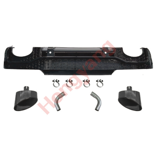 (2021-2023) Upgrade To RSQ5-(2021-2023) Rear Diffuser With Exhaust Pipe(Use For Sportback Car)