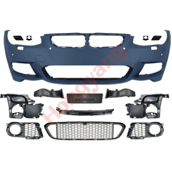 E92-(2010-2013) Upgrade To M Tech-(2010-2013) Front Bumper Assy（With Fog Lamp Hole Style）