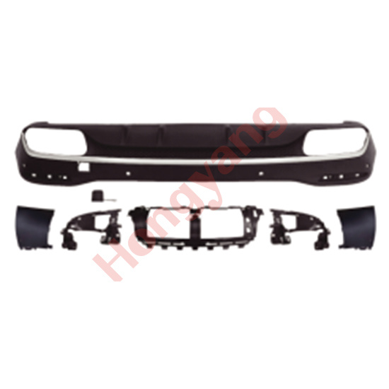 W167-(2020-2024) Upgrade To GLE63-(2020-2024) Rear Diffuser（Silver）