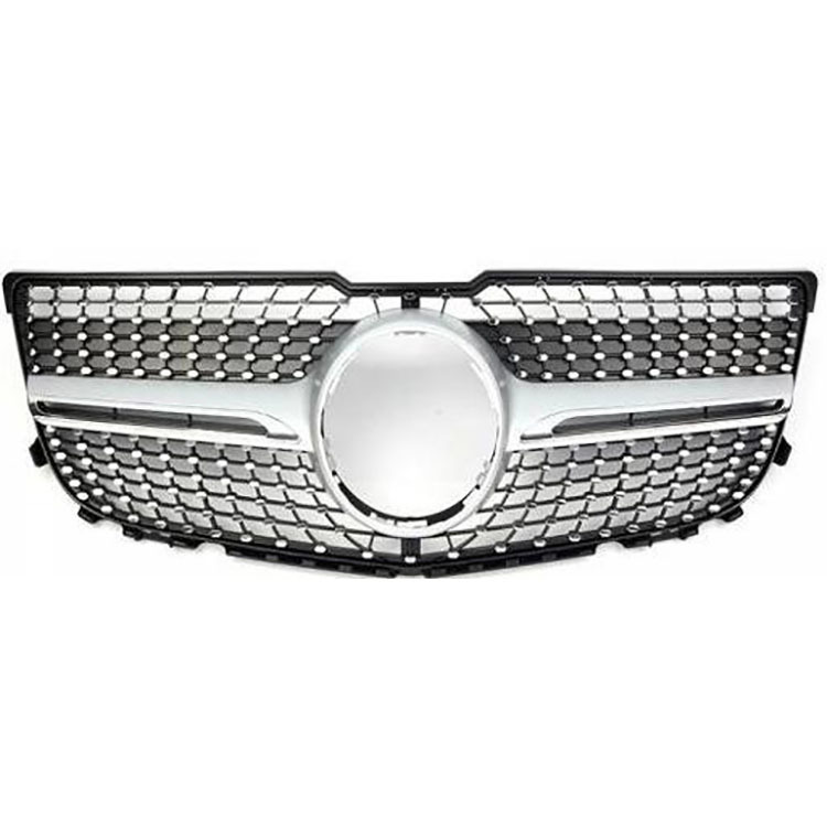 X204 2008-2012 Car Grille Diamond Silver