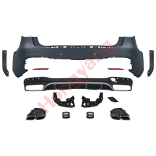 X166-(2016-2019) Upgrade To GLS63-(2016-2019) Rear Bumper Assy(Use For Classic Car)