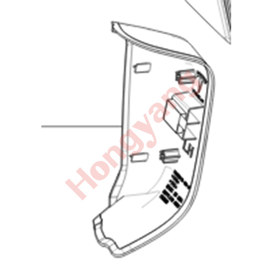 Liftgate Lamp Trim Cover Left Hand