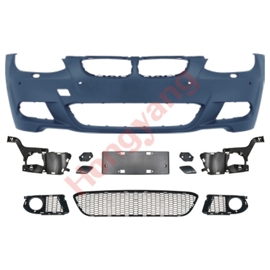 E92-(2006-2009) Upgrade To M Tech-(2006-2009) Front Bumper Assy（With Fog Lamp Hole Style）