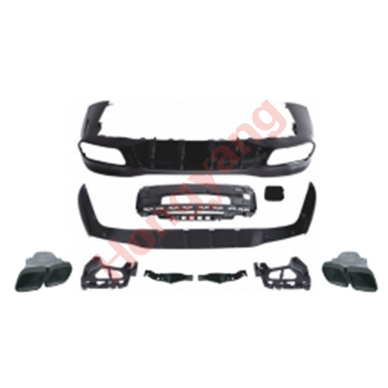 W290-(2020-2023) Upgrade To GT63-(2020-2023) Rear Diffuser With Exhaust Pipe（Black）