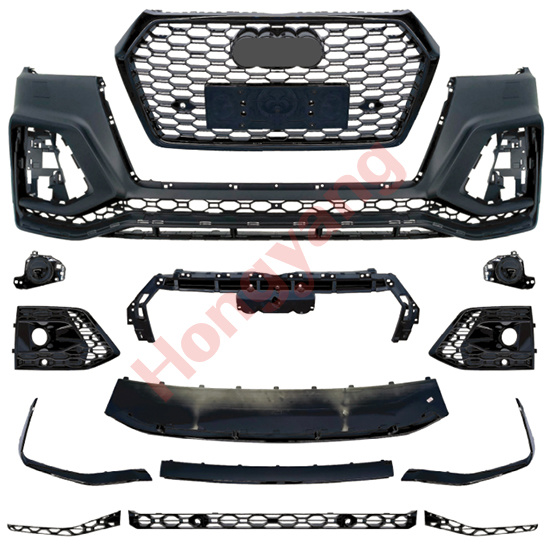 (2018-2020) Upgrade To RSQ5-(2018-2020) Front Bumper Assy（Black）