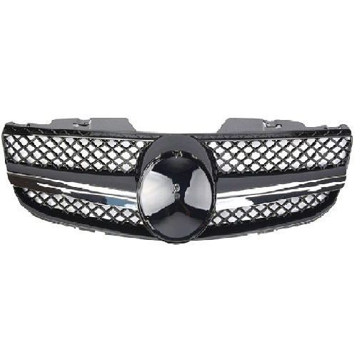 R230 2007-2009 Car Grille AMG Black Chrome