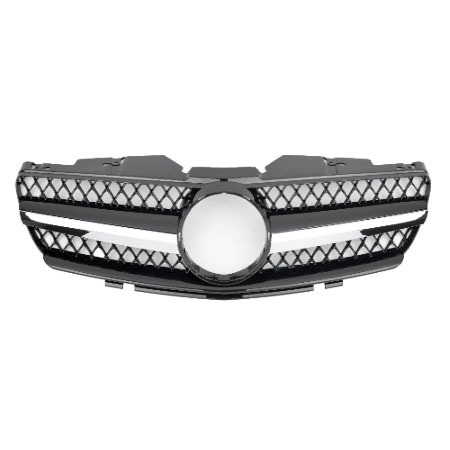 R230 2003-2006 Car Grille AMG Black Chrome
