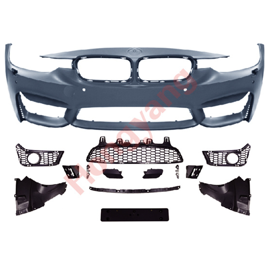 F30/35-(2013-2018) Upgrade To M3-(2013-2018) Front Bumper Assy（With Fog Lamp Hole Style）