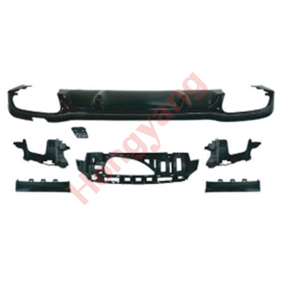 W213-(2021-2023) Upgrade To AMG63-(2021-2023) Rear Diffuser（Black）
