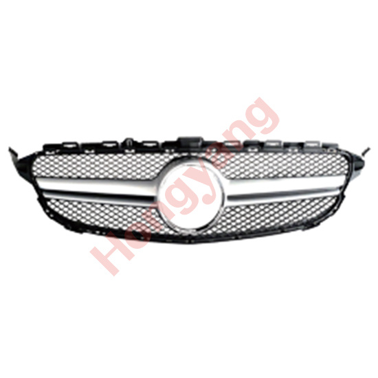 W205/C205-(2015-2018) Upgrade To AMG-(2015-2018) Grille （Silver）
