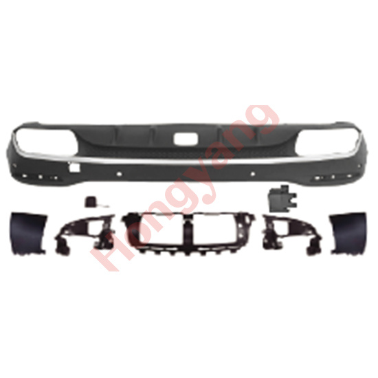 W167-(2020-2024) Upgrade To GLE63-(2020-2024) Rear Diffuser（With Hole / Silver）