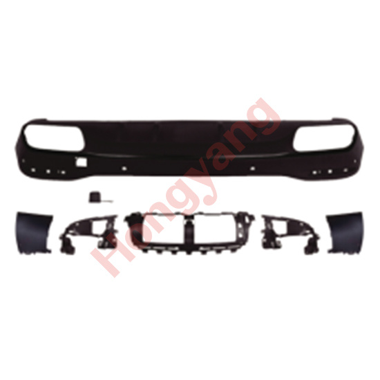 W167-(2020-2024) Upgrade To GLE63-(2020-2024) Rear Diffuser（Black）