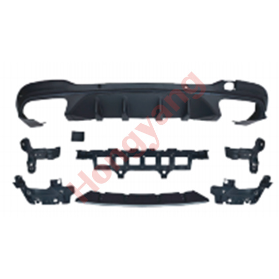 X253-(2020-2022) Upgrade To AMG63-(2020-2022) Rear Diffuser（Black）