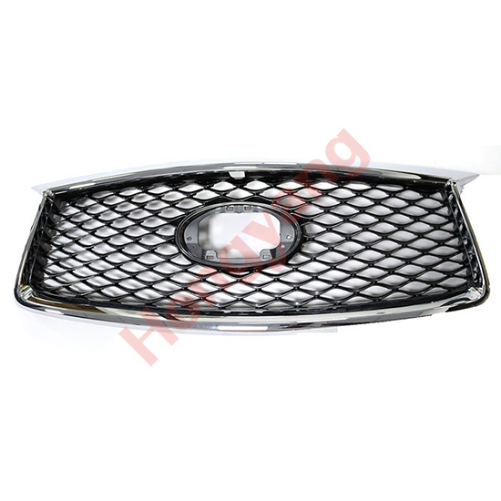 Car Grille Gray Color C/W Chrome Frame C/W PDC Hole W/O PDC Bracket