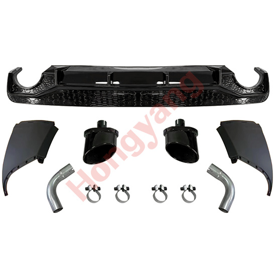 (2018-2020) Upgrade To RSQ5-(2018-2020) Rear Diffuser With Exhaust Pipe