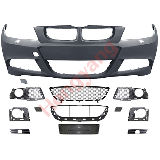 E90-(2005-2008) Upgrade To M Tech-(2005-2008) Front Bumper Assy（With Fog Lamp Hole Style）