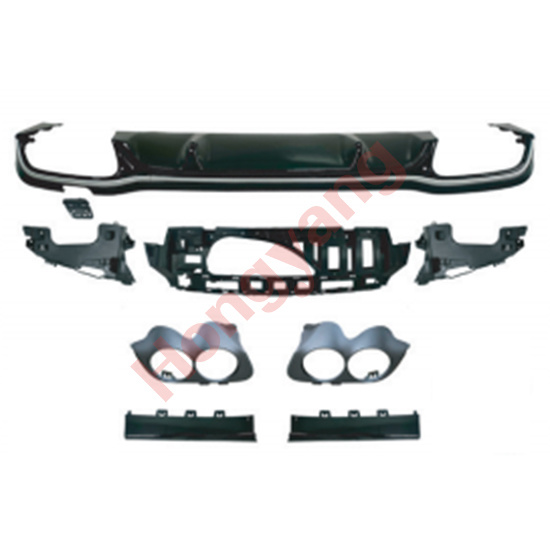 W213-(2021-2023) Upgrade To AMG53-(2021-2023) Rear Diffuser（Silver）