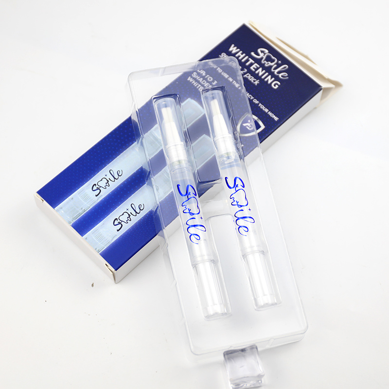 Custom Logo 2 Pcs 2ml Teeth Whitening Gel Kit Twist Pen