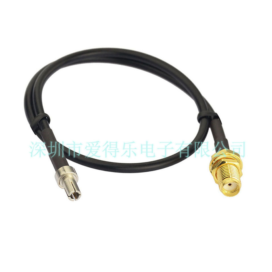爱得乐/ADL  SMA母头转TS9接头，RG174线缆连接，电缆组件，馈线