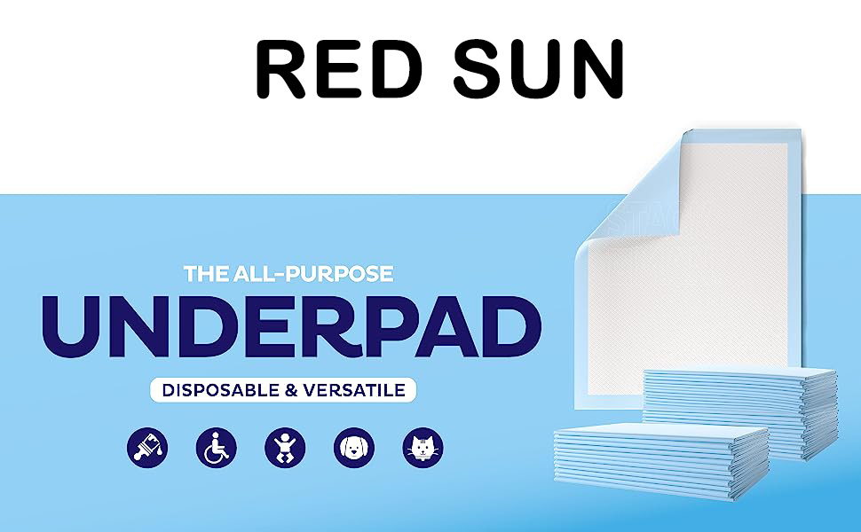 Disposable Underpads 23x36 Incontinence Chux Pads Absorbent Fluff Protective Bed Pads Pee Pads for Babies Kids Adults & Elderly Puppy Pads Large for Training Leak Proof