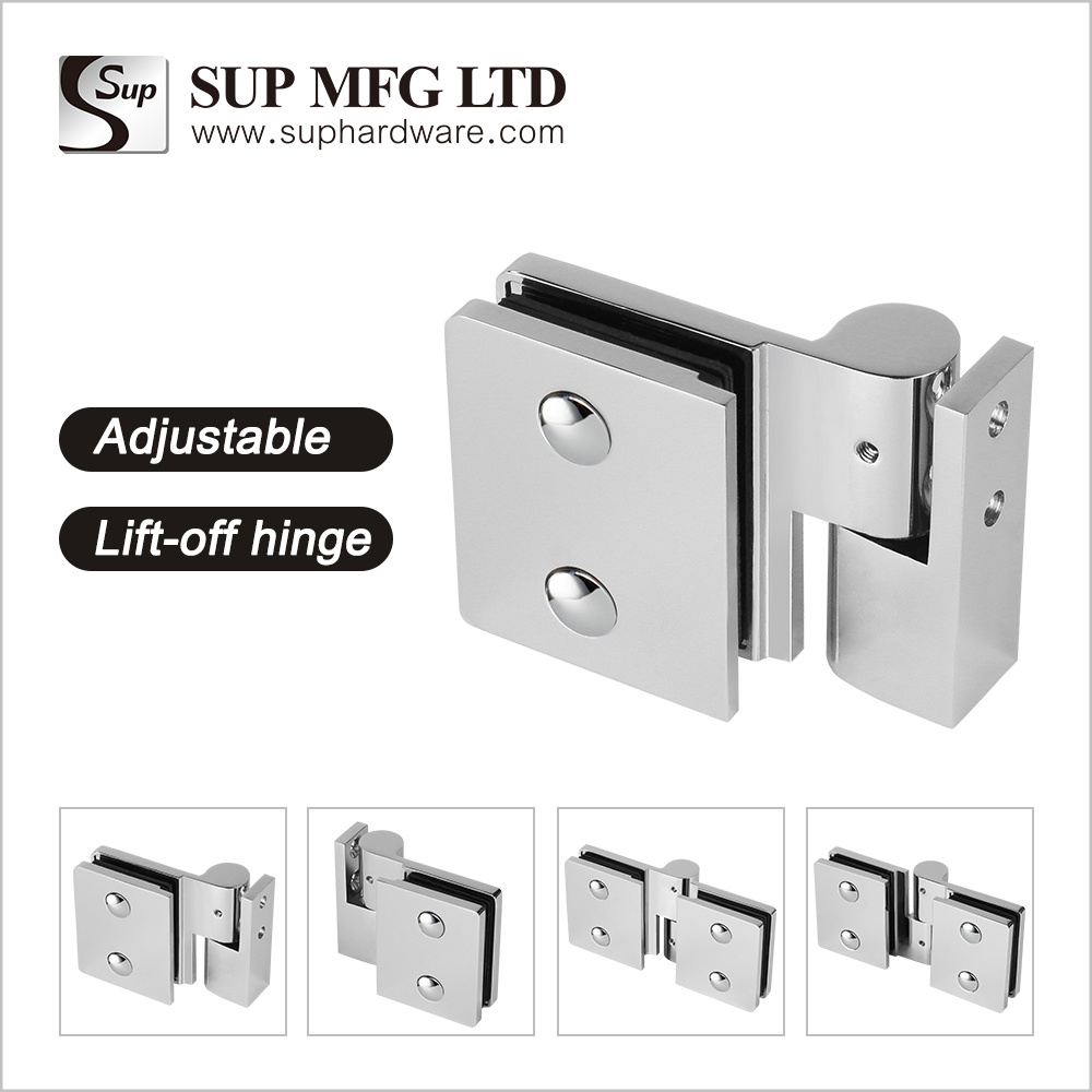 GHL11X Lift-off shower hinge adjustable glass door hinge