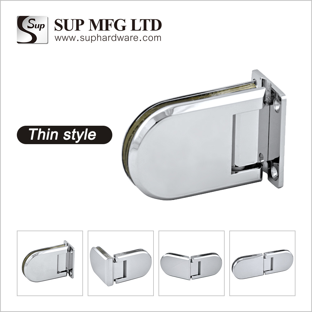 GH110X Glass door shower hinge full brass glass to glass hinge