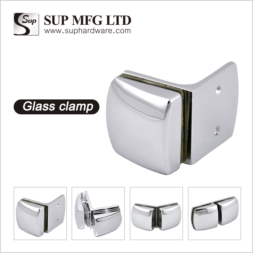 FC201-L Glass door fixed clamp brass galss connector glass bracket clip