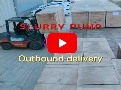 Slurry pump workers are leaving the warehouse, ready to ship