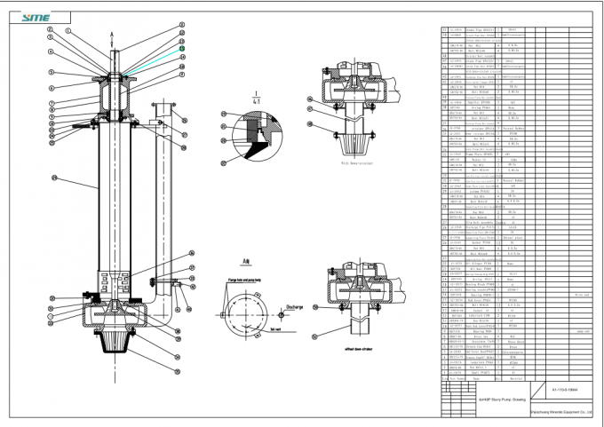 High Performance Vertical Slurry Pump Heavy Duty Low Power Consumption 0