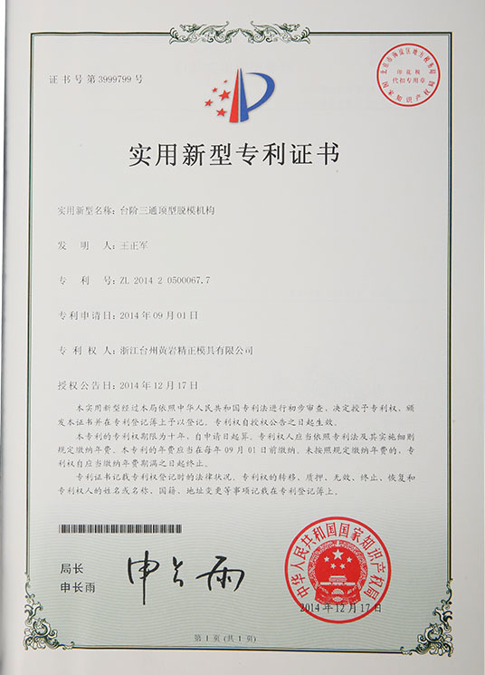 Patent certificate5