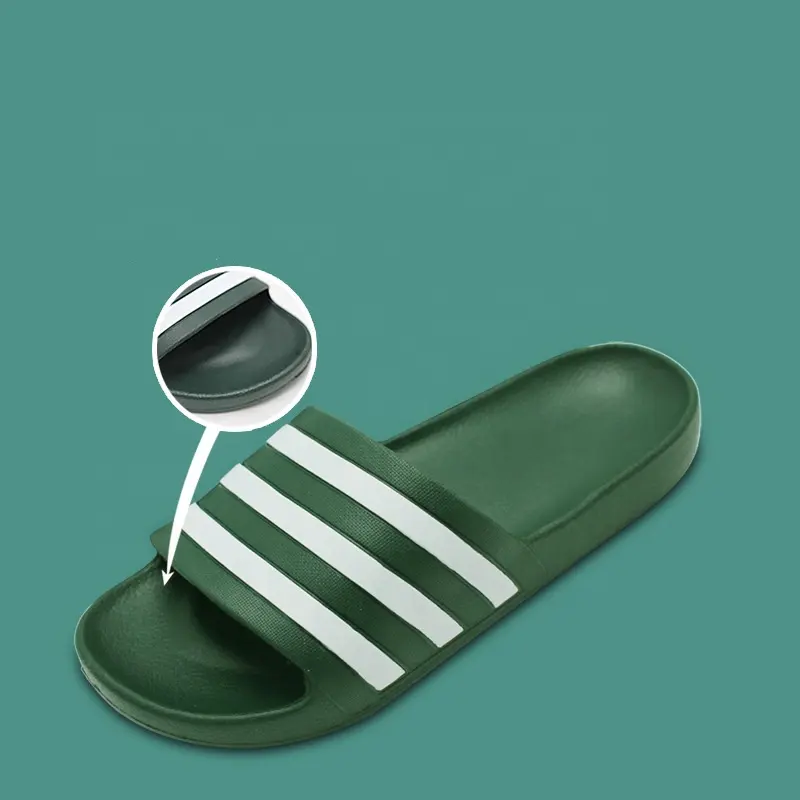 Hot Sale Top Quality Men Slippers Summer Beach Non-slip Bedroom Indoor Stripe Eva Slides Custom House Slippers