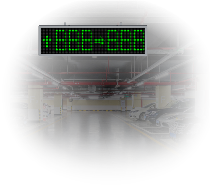 Parking Space Guidance Display FJC-CW07 -Global Access Control System Turnstile Gate Supplier-FUJICA SYSTEM
