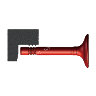 CBN lock clamp groove, rod end grinder