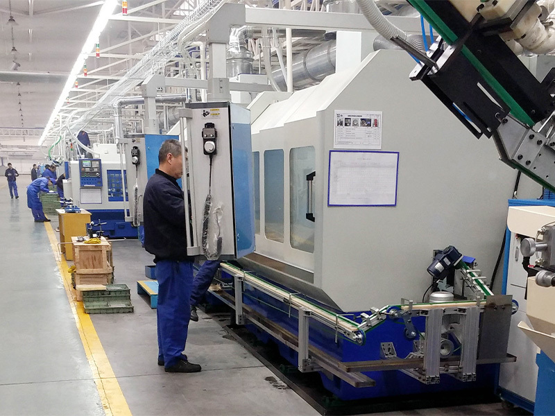 The company's dedicated equipment serves the valve production line of Jinan Wode Automotive Parts Co., Ltd The company's dedicated equipment serves the valve production line of Jinan Wode Automotive Parts Co., Ltd