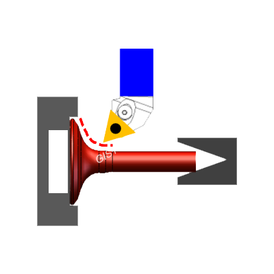 CNC arc lathe