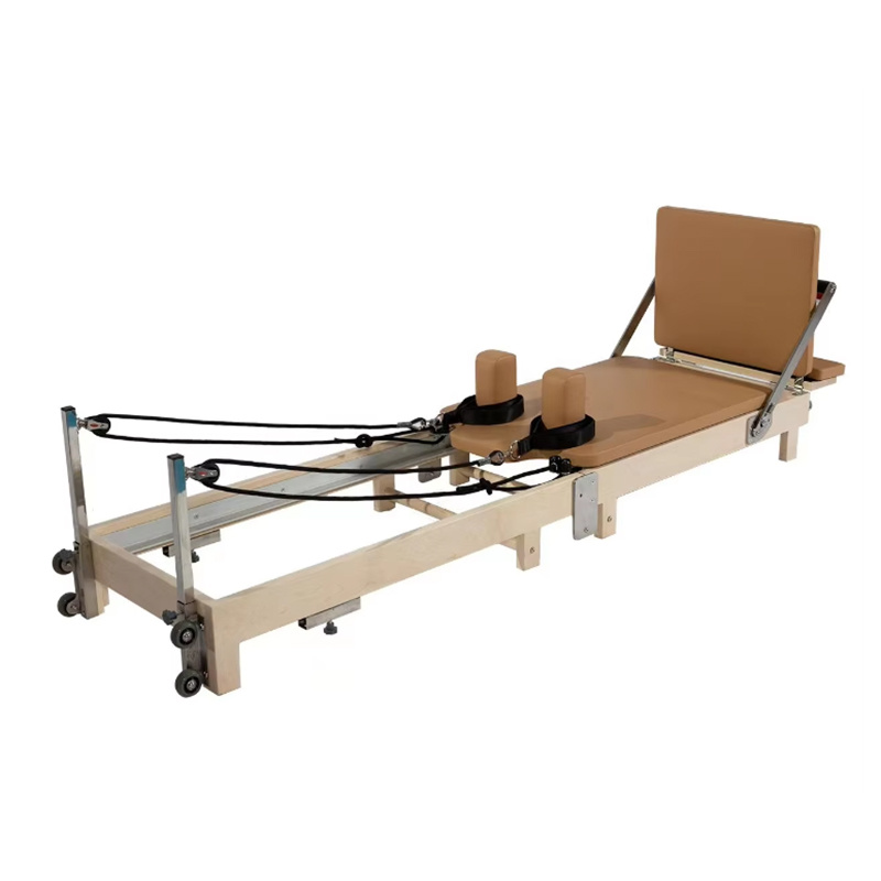 MC-PF004 High End Maple Wooden Folding Pilates Reformer High Quality Fitness Foldable Pilates Reformer