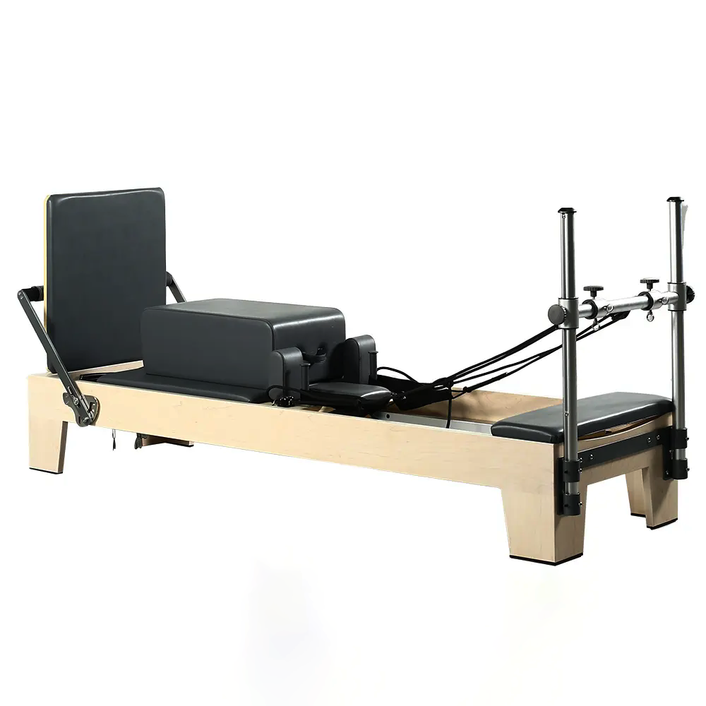 MC-PF013  Maple wooden aluminum risers pilates reformer