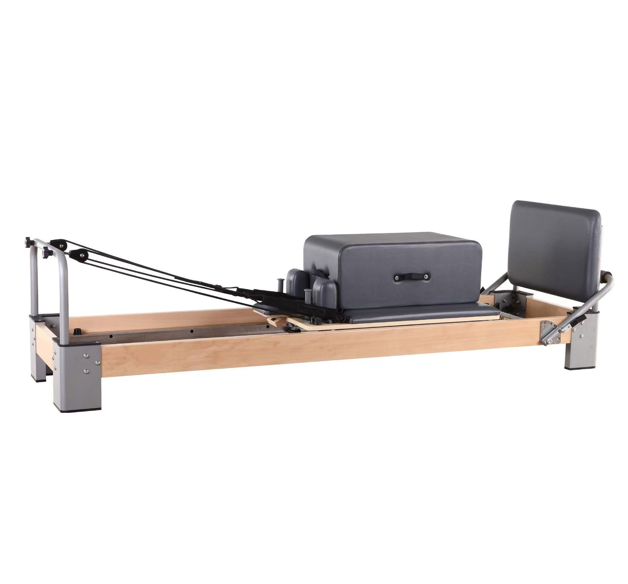 MC-PJ001  Basic Customized LOGO And Leather Beech Wooden Pilates Reformer Core Bed