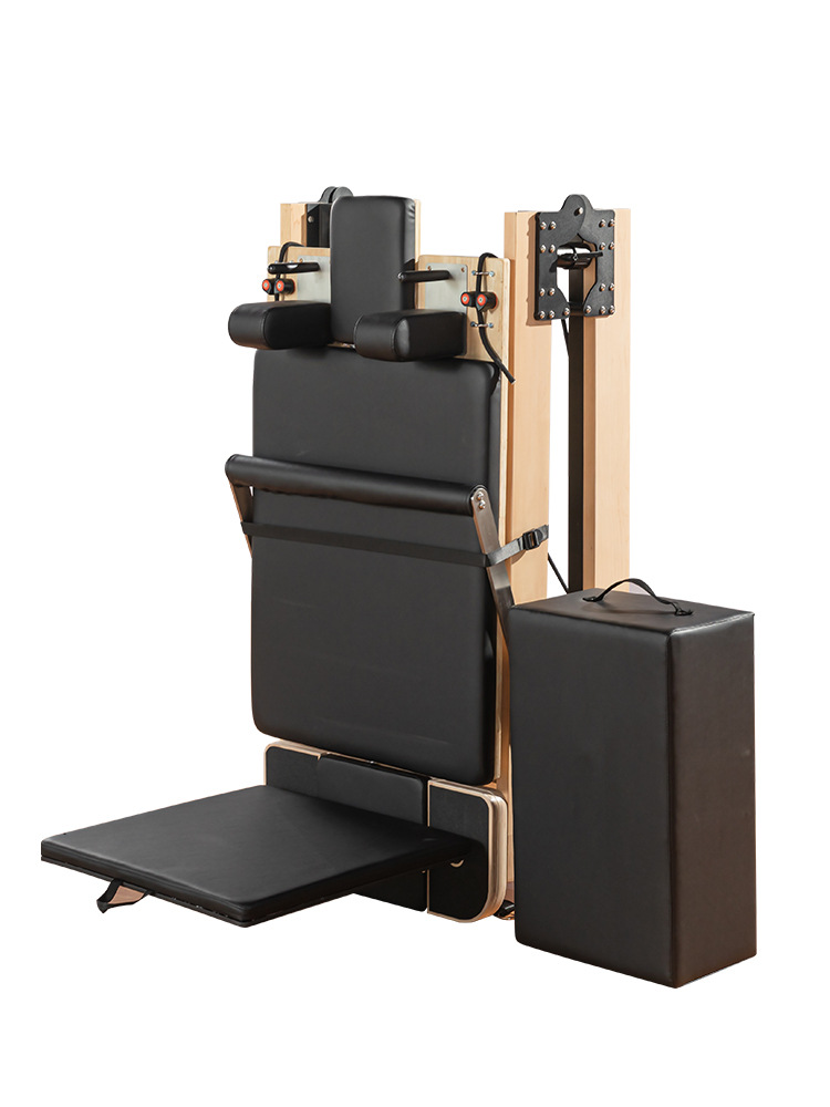MC-PF005  Home Use folding Pilates reformer Maple Wooden Folding Pilates Reformer With Telescopic Legs