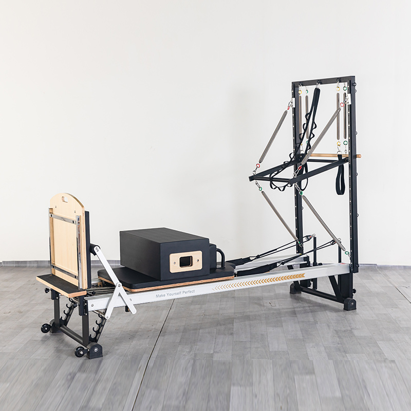 MC-PL1005B  High Quality Cadillac Core Bed Pilates Equipment MLQ Aluminum Alloy Pilates Reformer With Half  Tower Durable