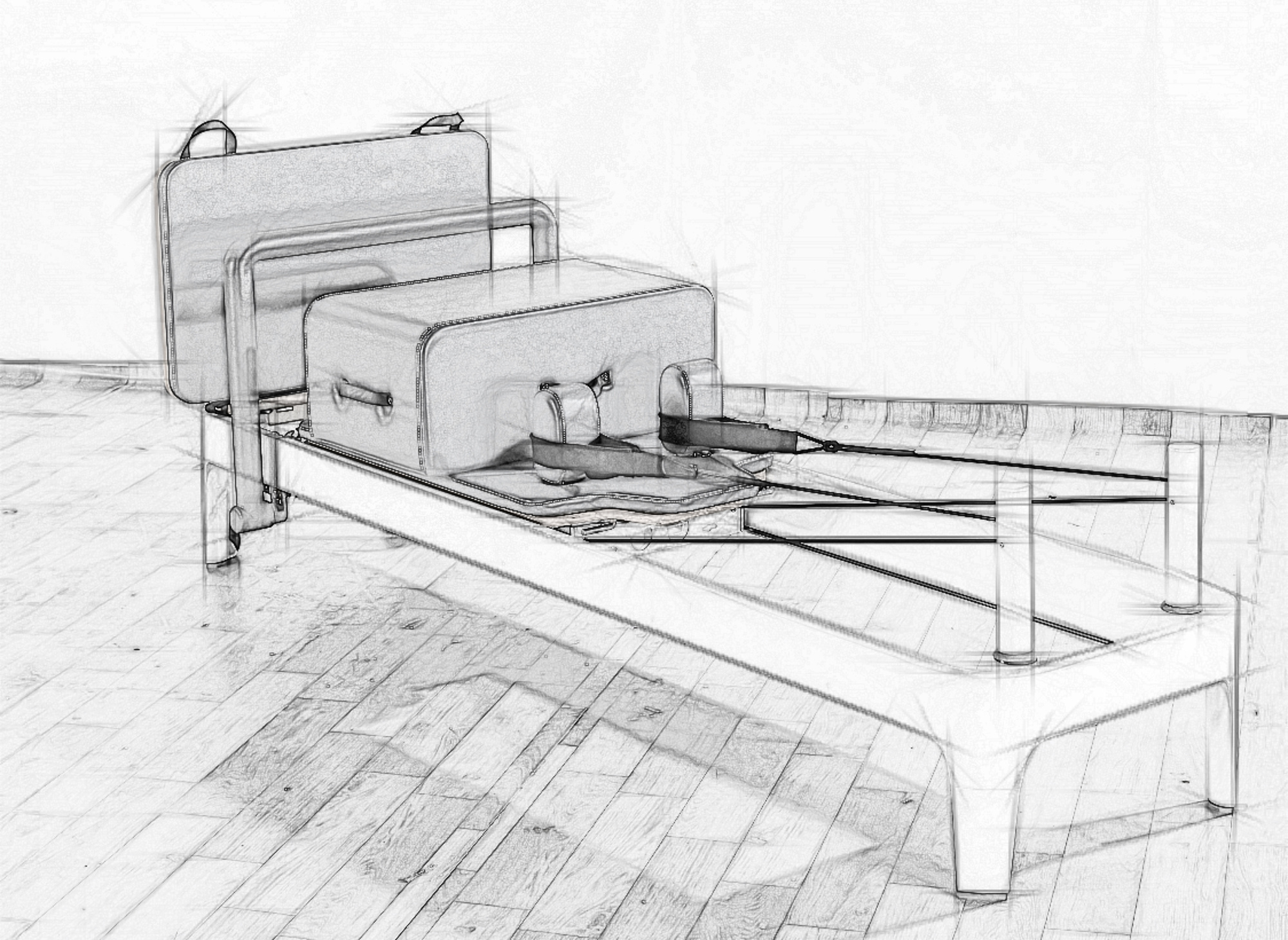 MC-PL001  First generation full rail aluminum alloy pilates reformer