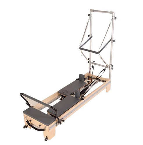 MC-PF011  Top Full track Maple Wooden Pilates Reformer With Half Tower and Align core