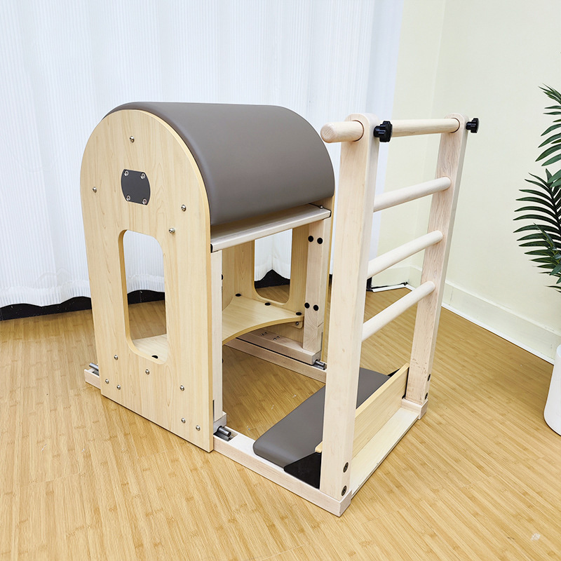 MC-PF033  Luxury  hands fast adjustable Maple Ladder Barrel  Exercise Equipment  Multifunctional Pilates Machine  Luxury  hands fast adjustable Maple Wooden Ladder Barrel