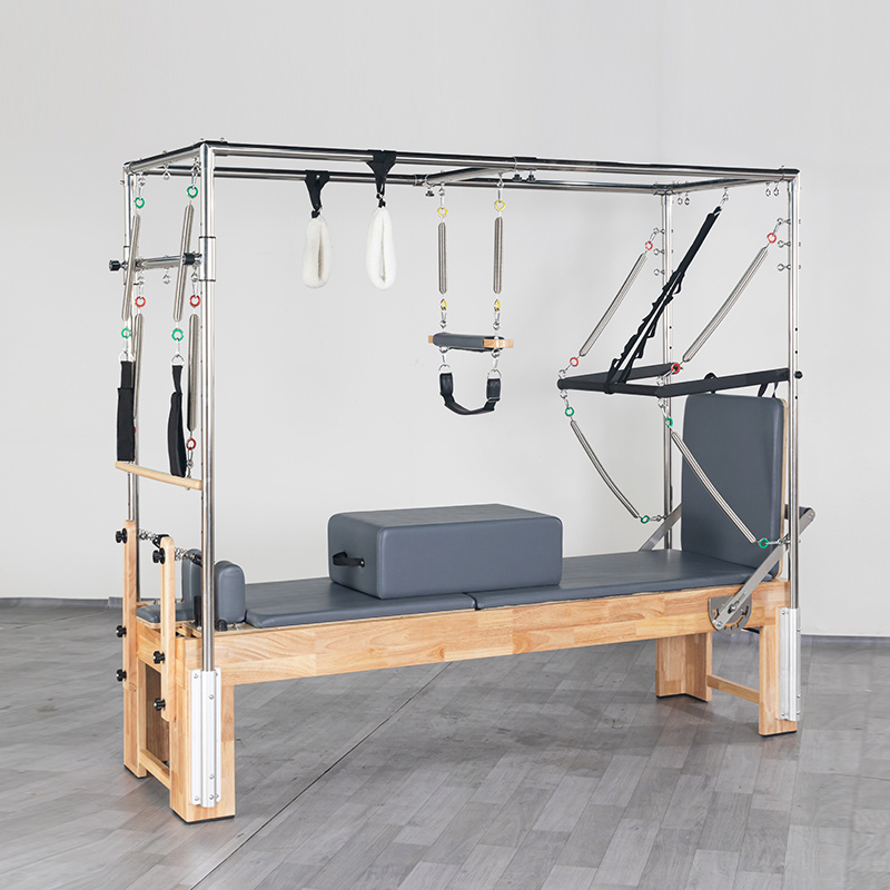 MC-PX001C Oak wooden pilates trapeze table