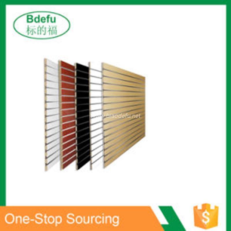 MDF Slat Wall Panel Melamine Display Board 