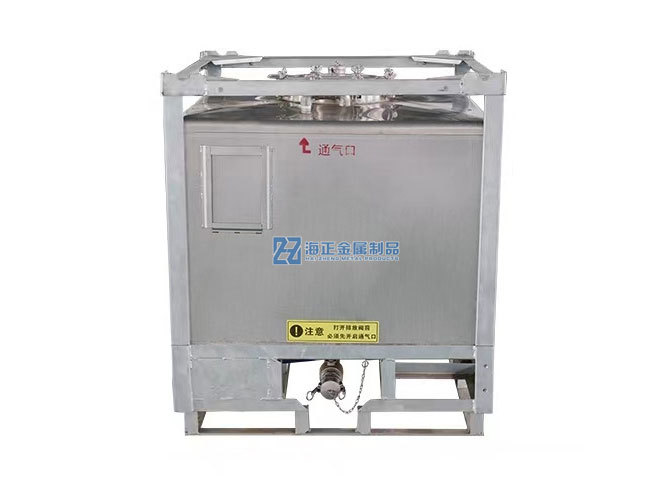 Square stainless steel ton barrel