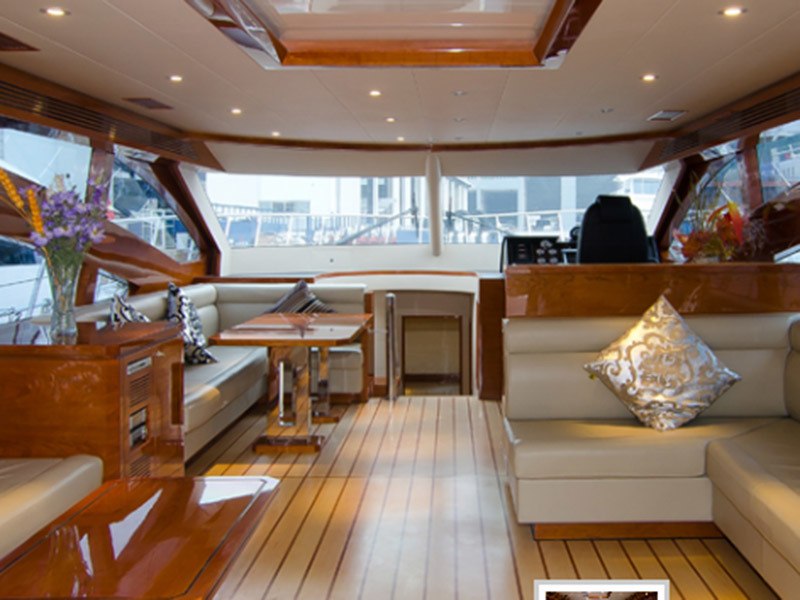 Yacht interior and exterior decoration